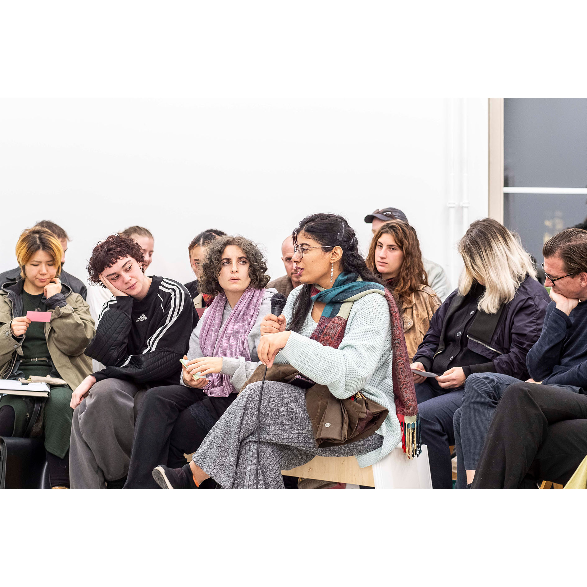 Affective Archives: Talk with Isabel Lewis and Yon Natalie Mik. Photo: Mathias Völzke