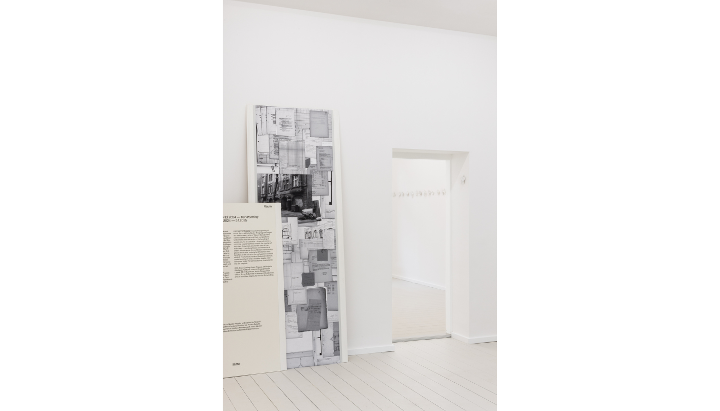 DIFFRACTIONS—Transforming, 2024, Installation View, Kunst Raum Mitte. Photo: Jannis Uffrecht.