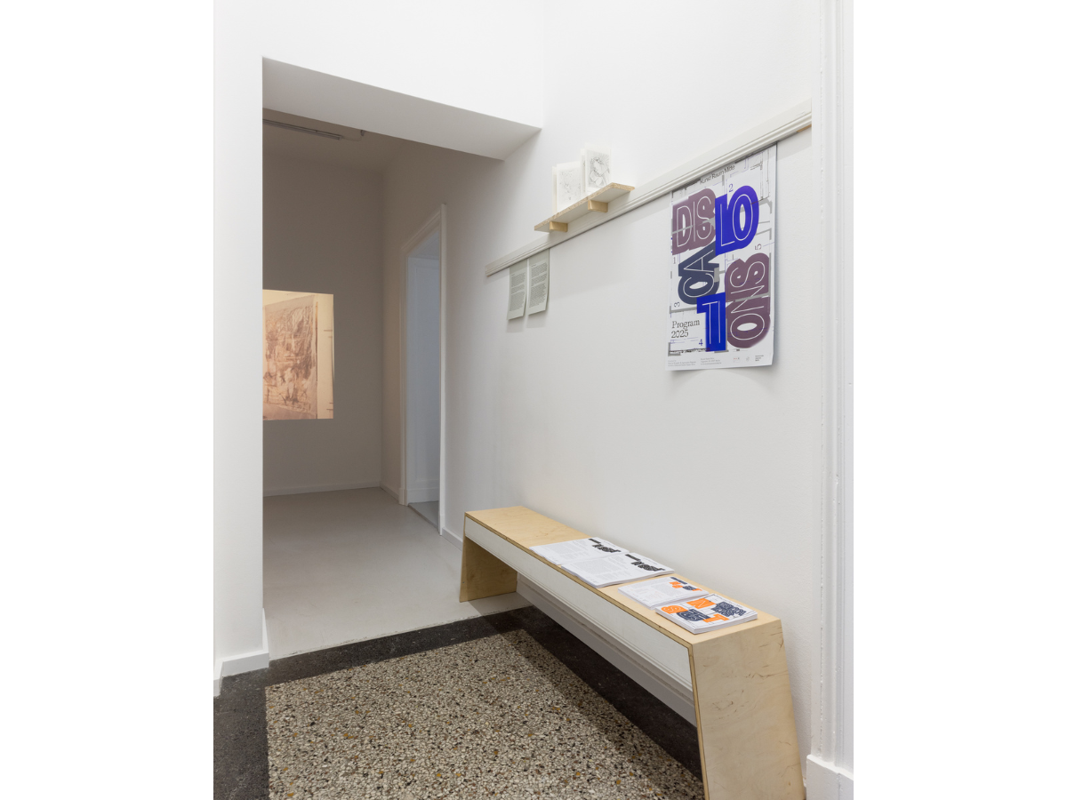 DISLOCATIONS––in sight, 2025, installation view, Kunst Raum Mitte. Photo: Jannis Uffrecht