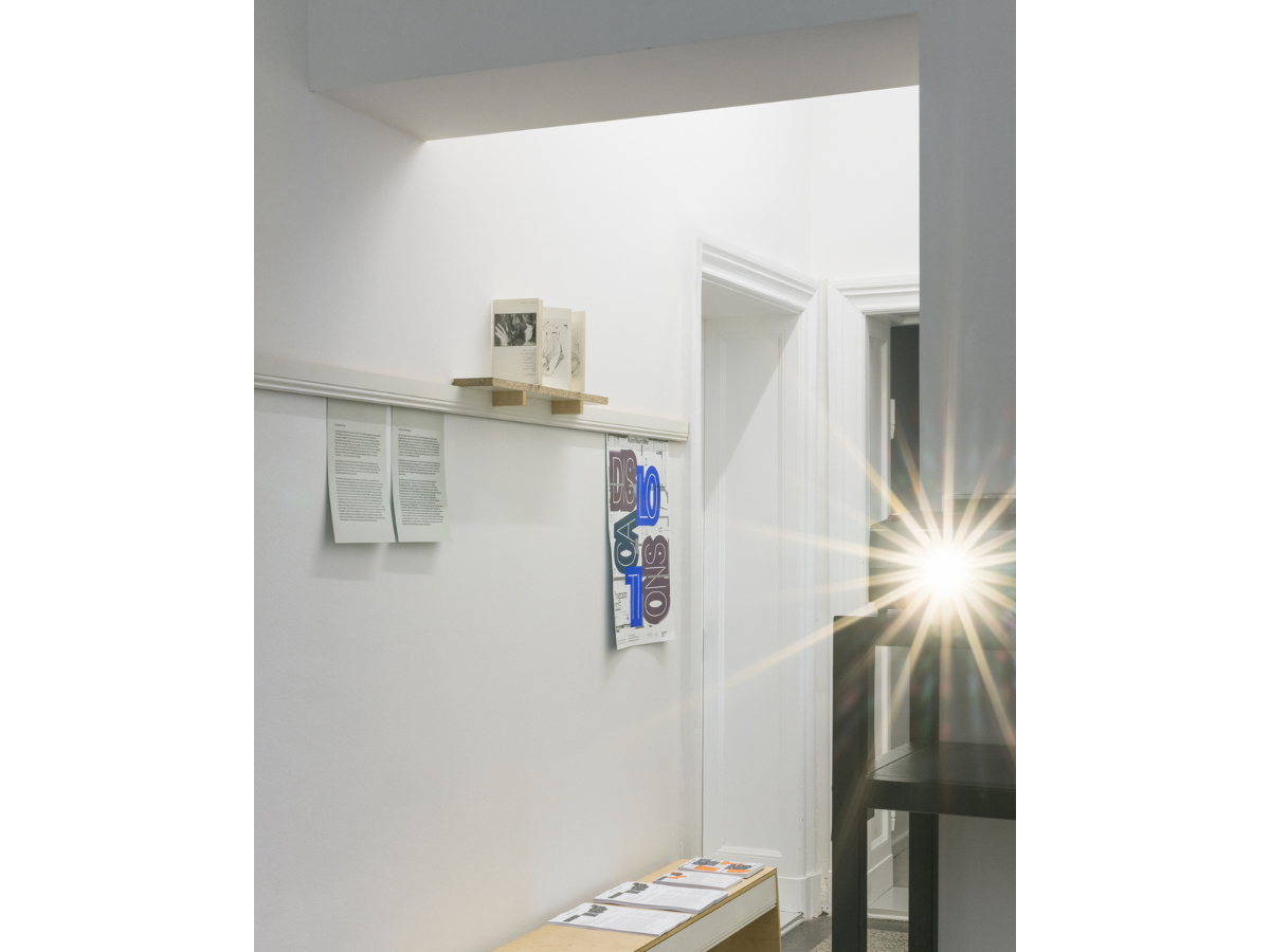 DISLOCATIONS––in sight, 2025, installation view, Kunst Raum Mitte. Photo: Jannis Uffrecht