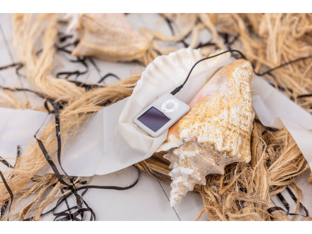 Felisha Carénage, Choucoune (detail) , 2025, Ausstellungsansicht, BPA// Exhibition 2025 - A place never fully held, KW Institute for Contemporary Art und Kunst Raum Mitte, 2025. Foto: David von Becker