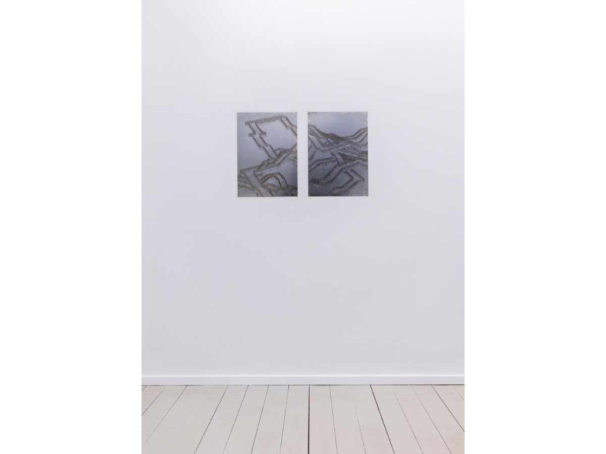 Umut Azad Akkel, The Path – Drawings , 2025, Ausstellungsansicht, BPA// Exhibition 2025 - A place never fully held, KW Institute for Contemporary Art und Kunst Raum Mitte, 2025. Foto: David von Becker